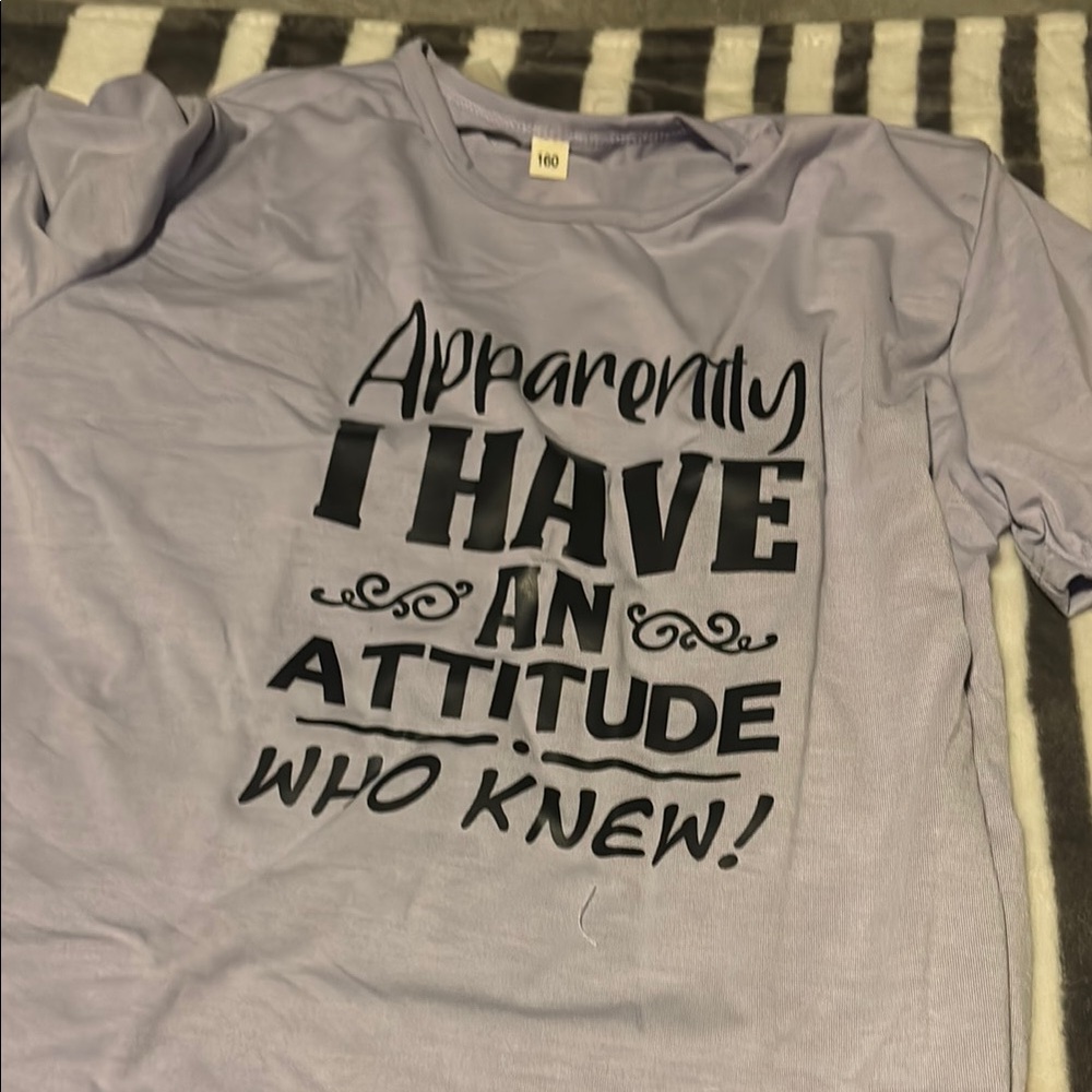 Graphic Tee with Attitude Text